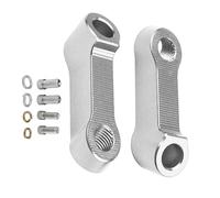 Motorbike Mirror Riser Adapter - Handlebar Mounting Clamp Kit | Adjustable Mirror Holder for E-Bike, Street Bike, of road Motorcycle | Upgrade Accessories for Rearview Mirror Extension, Strong Metal