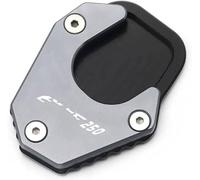 Motorbike Stand Motocicletas para CRF250L CRF250 2017-2020 Almohadilla de extensión del pie apoyo la motocicleta Ampliación placa soporte(Gris)