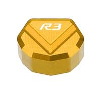 Motorcycle Accessories Switch Button Turn Signal Switch Key Cap Compatible with Yamaha YZF R3 2015 2016 2017 2018 2019 2020 2021-2024(Golden)