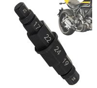 Motorcycle Axle Tool - Precision Spindle Nut Socket, Wheel Fork Rear Axle Remover with Design, Automotive Repair Tool, Garage Shop Maintenance Kit, Tire Wheel Service Instrument for Motorcycle Work