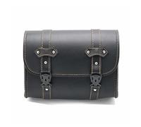 Motorcycle Bag Saddlebags PU Leather Front Fork Tail Saddle Bag Luggage ,Compatible for Chopper Bobber Cruiser Sportster XL 883 1200(Style B,1pcs)