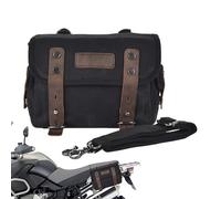 Motorcycle Bag - Waterproof Tail Seat Pack for Outdoor Riding Travel | PU Leather with Large Storage Capacity, Secure Buckle Straps, and Reflective Strips for Safety at Night 9.06x3.54x6.69 in