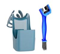 Motorcycle Bike Chain Oil Storage Tool Box - ABS 25.5x15.5x10.5cm | Chain Cleaning Oil Tool Kit, Splash Proof Chains Lubrication Brush Set | For Motorcycle Bicycle Chains Maintenance Cleaning Use