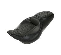 Motorcycle Black Rider Driver & Passenger Seat Compatible With Harle Touring Street Glide Road King CVO Road Glide 2009-2024