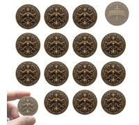 Motorcycle Blessing Coin for Riders Men Women Ride Free Ride Safe Pocket Token Gift Biker Challenge Coin God Bless Motorcycle Accessories Good Luck Amulet Keepsake(14pcs)
