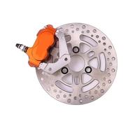 Motorcycle Brake Caliper Pump Adapter Bracket 200mm+ Brake Disc For Yamaha For Aerox For Nitro For BWS 100 For Jog 50 RR For Brake Caliper Kit(Orange)