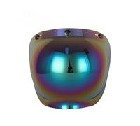Motorcycle Bubble Mirror Motorcycle Helmet Three Button Type Retro Helmet Lenses Bubble Shield Visors Helmet,cómodo