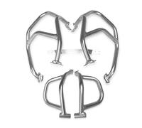 Motorcycle Bumper Protector for Cfmoto 650 Mt 650/Mt 650Mt Mt700 700Mt Motorcycle Accessories Highway Engine Guard Bumper Frame Crash Bar Falling Protector Engine Guard Crash Bar(Silver-Lower Only),