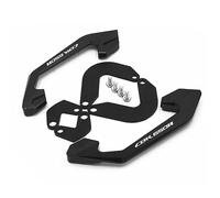 Motorcycle CB650R Rear Passenger Seat Grab Handle Bar Hand Rail Armrest Compatible with CB650R CBR650R CB CBR 650R (Color : CBR650R Logo Black, Size : A)