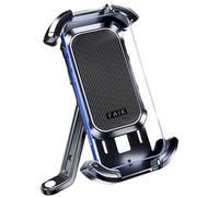 Motorcycle Cell Phone Holder - Anti Shake Mount Clamp, Handlebar Bracket | ATV Dirtbike Scooter Phone Stabilization Support Device, Secure Riding Navigation Phones Mounting System for Electric Vehicle