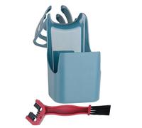 Motorcycle Chain Tool - Bike Chain Box, Oil Container | Cleaning Tool With Spray Anti Guard, High Density Lube Box Brush, Dirt Repair Care Cleaner For Motorcycle Maintenance