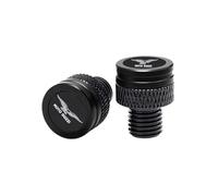 Motorcycle CNC Rearview Side Mirror Hole Cap Plug Compatible With Guzzi V100 Mandello V7 Stone V85 TT Bobber Breva 850 1100 1200(Black)