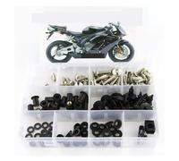 Motorcycle Complete Full Fairing Bolts Kit Clips Screws Washer Fastener Fit For Honda For CBR1000RR For CBR 1000RR 2004 2005(Black D)