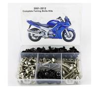 Motorcycle Complete Full Fairing Bolts Kit Fit For Yamaha For FJR1300 2001-2012 Bodywork Screws Speed Nut Clips Nuts Steel,Heavy Duty