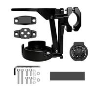 Motorcycle Cup Holder - 5.7 Inches PP Non Slip Foldable 360° Rotating Handlebar Drink Holder | Universal Bike Bottle Mount, Adjustable Beverage Carrier, For Mountain Bike, City Bikes, Travel