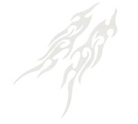 Motorcycle Decals, Flame Graphic Stickers, Weatherproof Emblem Set, 7.09x1.57x0.39 inches, Bold Cool Designs, Easy Peel Application, Custom Look for Bumper Truck Mailbox Suitcase Cart Window