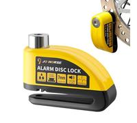 Motorcycle Disc Lock, Anti-Theft Brake Alarm, Heavy Duty Security Device, Loud Theft Alert System, Compact Steel Body, Easy Lock Mechanism, Perfect for Motorcycle, Bicycle, 3.74x1.57x1.5 Inches