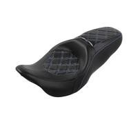 Motorcycle Driver & Passenger Seat Compatible With Harle Touring Road King Street Glide Electra Glide Road Glide 2009-2023 2022 21 19 18 17(Blue)