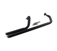 Motorcycle Dual Exhaust Full System Slash Cut Muffler Fits For Yamaha For Virago For XV750 For XV1100 For S(Black Type B)