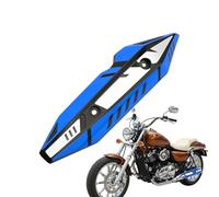 Motorcycle Exhaust Heat Shield - Protective Decorative Insulation Guard | Motorbike Exhaust Cover for Professionals and Enthusiasts, Road Riding, Cycling Safety Accessory, 45 * 11cm Red Yellow Blue