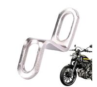 Motorcycle Exhaust Pipe Bracket - Z Shape Muffler Clamp | Z Support Stand Joint for Motorbike Silencer Exhaust Pipes Stainless Steel Silver Tone | Muffler Mounting Bracket, Motorbike Rear Header Pipe