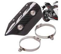 Motorcycle Exhaust Pipe Protector - Carbon Fiber Heat Insulation Shield