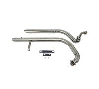 Motorcycle Exhaust Pipe with Muffler For Yamaha Virago 125 V Star XV 250 XV 125 Exhaust System+Silencers Chrome Black,Replacement Part