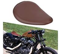 Motorcycle Fit para Almohadilla de Cojín de Asiento con Resortes de Montaje en Forma para Brown Pu Leather Riding Authority para Fit For Fit para Fit For Bobber Chopper