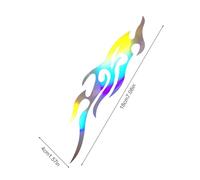 Motorcycle Flame Stickers, 2-Piece Weatherproof Decals, Cool Car Emblem Set, Bold Graphic Accent, Peel-and-Stick Vinyl Design, for Bumper Truck Window Mailbox Suitcase Use