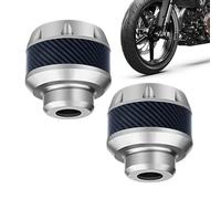 Motorcycle Frame Sliders - Fork Frame Sliders | 2 Aluminum Alloy Front Forks Wheel Frames Slider Falling Protection | Aluminum Alloy Carbon Fiber Front Fork Cup | Motorbike Guard Pads for Scooters