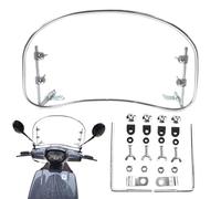 Motorcycle Front Windshield, Electric Scooter Windscreen, 15.35 Inchx8.66 Inches Easy to Install & Portable, Replacement Wind Deflector for Protection and Visibility During Daily