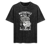 Motorcycle Full Speed Engine Motor Dirty Garage Engine Black T-Shirt Mens tee Unisex Tops XXL