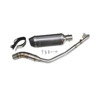 Motorcycle Full Stainless Steel Exhaust Pipe 51mm with Db Killer For Kawasaki For Z125 2013-2018 and For Z125 Pro 2019-2021,Replacement Part