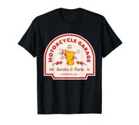 Motorcycle Garage Motorrad Service Parts Teile Biker Bike Camiseta