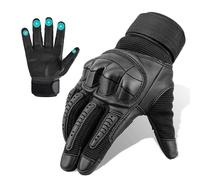 Motorcycle Gloves Full Finger Touchscreen,Wear Resistant Gloves,Hard Knuckle,for Outdoor Sports Riding Road Racing Mountaineering Climbing Motocross Racing Cycling,for Men And Women (Black, S)