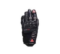 Motorcycle Gloves Leather Woman Dainese Reacto Carbon Short Black/Fluo Pink