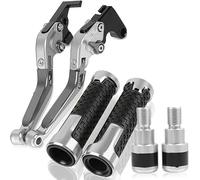 Motorcycle Grips For Yamaha For FZ6 For FAZER 2004-2010 Motorcycle Brake Clutch Levers 7/8'' 22MM Handle Bar Grip Ends,Motocicleta Palanca Embrague