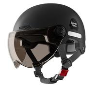 Motorcycle Half Headgear, Multi-Sport Safety Helmet with Sun Visor, Cruiser and Scooter Riding Hat for Men and Women, Lightweight Protective Street Gear, 17.72-25.59 Inches