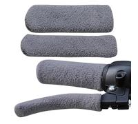 Motorcycle Handle Covers | Soft Plush Handlebar & Brake Lever Covers | Warm Hand Grip Cover For Cold Weather Riding, Commuting, Cruising, And Short Trips - For Men & Women