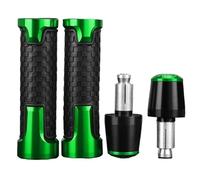 Motorcycle Handlebar Grips Ends Plug Slider Caps Compatible with Ninja 1000SX Z750 Z900 Z650 RS Z800 Z1000 R/SX Z400 Z300 Z250 Z125(Green Black Green)