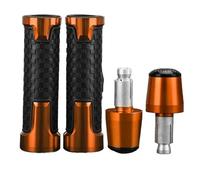 Motorcycle Handlebar Grips Ends Plug Slider Caps Compatible with Ninja 1000SX Z750 Z900 Z650 RS Z800 Z1000 R/SX Z400 Z300 Z250 Z125(Orange Orange Black)