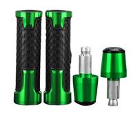 Motorcycle Handlebar Grips Ends Plug Slider Caps Compatible with Ninja 1000SX Z750 Z900 Z650 RS Z800 Z1000 R/SX Z400 Z300 Z250 Z125(Green Green Black)