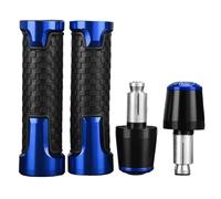 Motorcycle Handlebar Grips Ends Plug Slider Caps Compatible with Ninja 1000SX Z750 Z900 Z650 RS Z800 Z1000 R/SX Z400 Z300 Z250 Z125(Blue Black Blue)