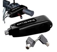 Motorcycle Handlebar Lock Heavy Duty Grip Lock, Scooter Handle Locks Clamp, Throttle Brake Handles Security Device for Scooters Moped Dirtbike Anti-Theft Protection, 26.4x13x5.8 inches