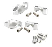 Motorcycle Handlebar Riser 28mm 1 1/8 Inch Compatible with Zero FX DSR X SRF Caballero 125 VOGE 500 Fat Mounting Risers Back Moved(Silver)