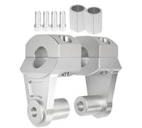 Motorcycle Handlebar Risers, Mount Clamp Extenders, Ergonomic Riding Enhancer, Anti-Vibration Alloy Brackets for ATV Touring Trail Winter Outdoor Riding