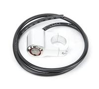 Motorcycle Handlebar Switch 22mm | On - Off LED Button Assembly for Headlamp/Fog Lamp/Accessories | Stainless Steel Control Switch with Red Indicator