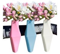 Motorcycle Handlebar Vase - 7.8x2.5x2.5cm Silicone, Removable Mini Flower Pot | Geometric Design Accessory, Bike Decoration Gift Unique Motorcycle Gift Practical Outdoor Adventure Ride El