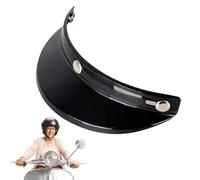 Motorcycle Hats Visor Shield - Helmet Sun Visor UV Protection, Vintage Style Motorcycle Helmet Shield Lens For Riding Cycling Scooter Helmets Easy Installation Accessory