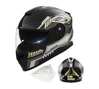 Motorcycle Helmet - Collision-Resistant Motocross Masque | Full Face Helmet with Removable Scarf | Adults Motocross Visor Helmets For Bike Ski Snow ATV Scooter Racing Riding Winter
